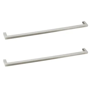 Lot de 2 poignées de meuble INSPIRE Citere argent l.328 x H.9 mm