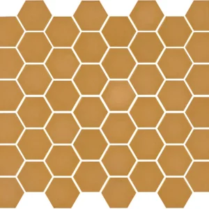 1 plaque de mosaïque moutarde Sixties 33 x 29.8 cm