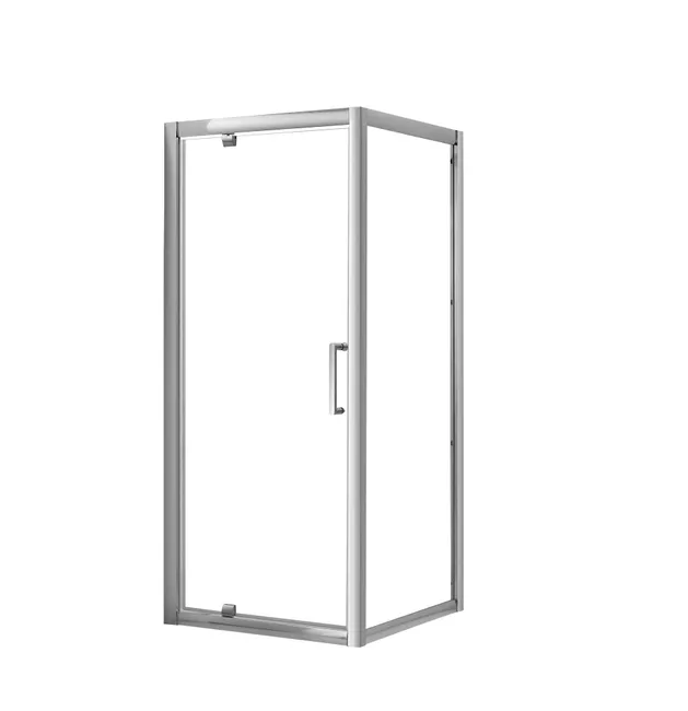 Porte composante cab. carrée L.90 cm, verre transparent, version gauche – Image 2