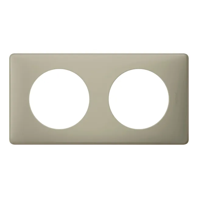 Plaque double Céliane, LEGRAND, argile – Image 2